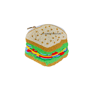 Porte-monnaie artisanal en perles avec visage de bouledogue, mini fermeture éclair, style dessin animé, fait main, personnalisable, designs tendance - Product Image 6