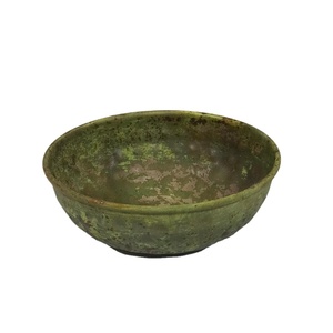 Luxury Empty Unique Metal Green Antique Candle Jars High Quality <b>Table</b> Candle Bowl <b>Matte</b> for Candle Making - Product Image 1