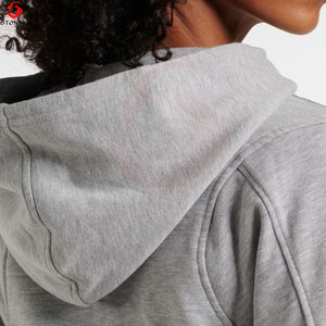 Sweat à capuche court surdimensionné pour femme, en molleton de coton premium, respirant, séchage rapide, style streetwear décontracté, pour l'hiver et le quotidien - Product Image 5