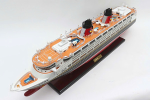DIS.NEY MAGIC WITH LIGHTS Maquette de bateau de croisière américain en bois artisanal pour décoration de bureau, cadeau d'affaires, collection - Product Image 2