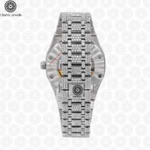 Montre Charm_Jewells en acier inoxydable avec diamants, cadran analogique tonneau, verre saphir, luxe, mode unisexe, fermoir pliant - Product Image 4