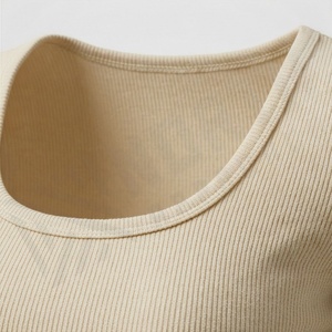 Camisetas de Manga Larga Oversize para Mujer, 100% Algodón, Camiseta Personalizada con Estampado a Cuadros, Ropa de Fiesta, Estilo Urbano, Camiseta Premium - Product Image 4