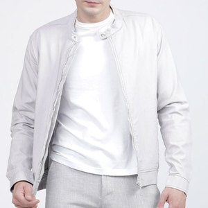 Blouson Bomber Homme en Coton et Polyester 2026 – Coupe Oversize Décontractée – En Vente - Product Image 1