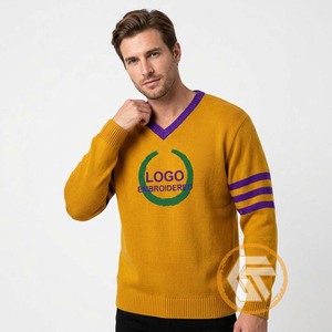 TRÉAUX GÉNÉRAUX GÉNÉTIQUES Personnalisés Omega |   Cardigan d'hiver en acrylique tricoté et brodé pour fraternité, haute qualité, respirant, pour hommes Phi - Product Image 4