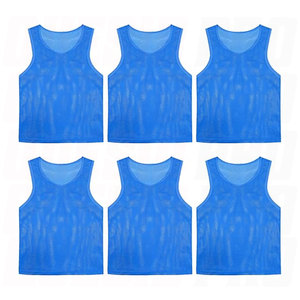 Ensemble de 6 dossards d'entraînement en maille respirants et légers pour équipes de football, soccer et basketball - Product Image 1