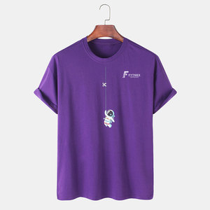 Camisetas de Hombre de Felpa 100% Algodón con Logotipo Personalizado - Alta Calidad, Ecológicas, Tallas Grandes, Precio al por Mayor - Product Image 1