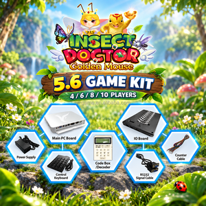 ชุดเกมยิงปืนอาร์เคด VGAME Insect Doctor Golden Mouse 5.6 สำหรับตู้เกมส์ 4 6 8 10 ผู้เล่น - Product Image 1