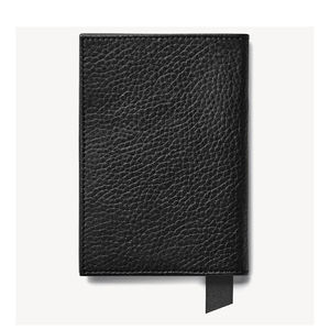Genuine PU Leather Vintage RFID Blocking Short Open Passport <b>Holder</b> Top-layer Cowhide Clip Simple Card ID <b>Holder</b> <b>Wallet</b> - Product Image 2