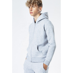 Conjunto de Sudadera con Capucha y Pantalones de Chándal para Bebés Niñas, con Bloques de Color Gris y Rosa, Manga Larga, Cremallera, Casual, de Poliéster, con Logotipo Personalizado - Product Image 4
