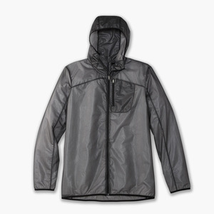 <b>Men's</b> Hooded Windproof Sporty <b>Jacket</b> Regular Fit Polyester Zipper Closure Solid Color Autumn Outerwear - Product Image 3