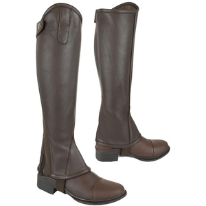 Polainas de Cuero Genuino de Primera Calidad, Duraderas y Profesionales para Montar a Caballo, para Deportes Ecuestres - Product Image 1