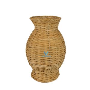 Nuevo Florero de Ratán Natural Hecho a Mano, Decoración Boho para el Hogar, Venta al Por Mayor Directo de Fábrica - Product Image 5