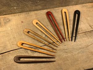 Handmade Waterproof Eco-Friendly Wooden Hair Fork Spiral Design Natural Wood Hair Accessory for Women Bun Stick-Party Wedding - Product Image 6