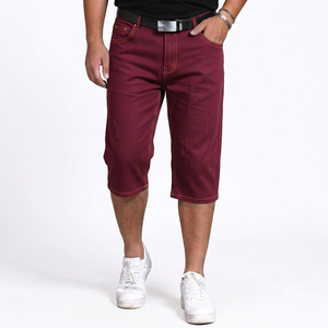 Nouvelle Arrivée Short en Jean Homme Style Urbain Anti-Plis Séchage Rapide Léger Motif Uni 100% Coton Service OEM - Product Image 3
