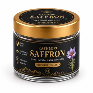 Azafrán de Cachemira Mongra 100% Puro de Primera Calidad, Hebras de Azafrán Rojo Recogidas a Mano para Té, Leche, Postres, Repostería y Alimentos Funcionales - Product Image 2