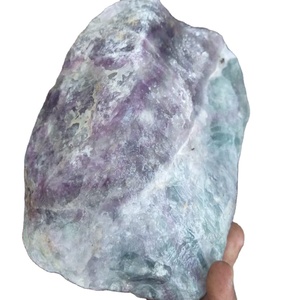 Pierre brute naturelle de fluorite multicolore, cristal de fluorite arc-en-ciel brut, spécimen minéral, pierre précieuse naturelle en gros - Product Image 1
