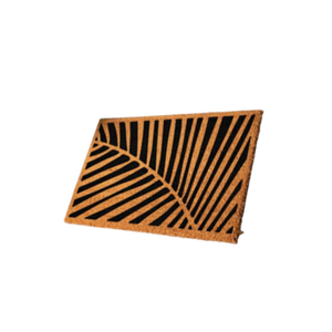 Tapis en fibre de coco à dos PVC, couleur unie, imprimé naturel, durable, antidérapant, lavable, écologique, moderne, fabriqué à la machine, rectangulaire moyen - Product Image 1