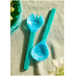 Resin <b>Salad</b> <b>Tools</b> Server Polished Finish Microwave Dishwasher Safe Customizable Kitchenware Casual Formal Dining Artizon Studio - Product Image 1