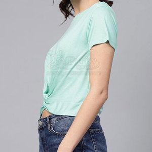 Camiseta Corta de Verano para Mujer, Nuevo Diseño, Último Diseño, Color Personalizado - Product Image 2