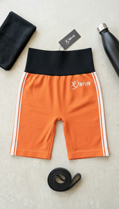 กางเกงขาสั้นออกกำลังกายสำหรับผู้หญิง กางเกงขาสั้นเอวยางยืด ระบายอากาศ แห้งเร็ว เอวสูง สำหรับโยคะ ฟิตเนส กระชับสัดส่วน - Product Image 6