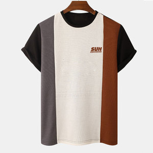 เสื้อยืดผู้ชายสไตล์สตรีทแวร์ ผ้าเนื้อนุ่ม ใส่สบาย ทรงหลวม 100% ผ้าฝ้าย เป็นมิตรต่อสิ่งแวดล้อม ระบายอากาศได้ดี แห้งเร็ว พิมพ์โลโก้ตามสั่ง - Product Image 1