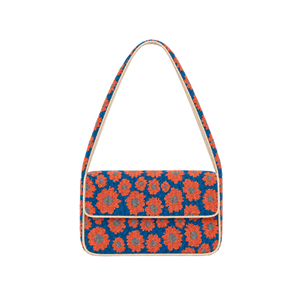 Sac de soirée à rabat fait main personnalisé en perles de rocaille avec broderie citron, vert et beige, sac à bandoulière décontracté et tendance pour femme - Product Image 2