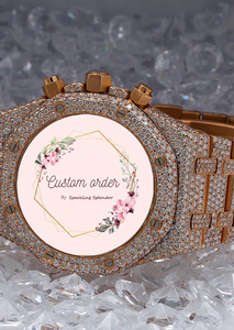 Reloj Analógico Mecánico de Lujo para Hombre con Incrustaciones de Moissanita, Personalizado en Acero Inoxidable con Correa Plateada, Estilo Hip Hop - Product Image 2