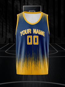 Uniforme de Baloncesto Personalizado para Hombre, Reversible, Transpirable, de Poliéster, Tallas Grandes, Conjunto Deportivo de Baloncesto al por Mayor - Product Image 2