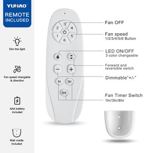 Ventilatore da Soffitto LED Integrato da 52 Pollici con Pale in Legno Massello, Illuminazione Moderna e Design Elegante - Product Image 5