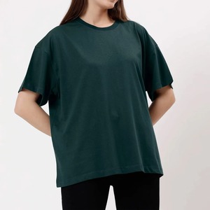 T-shirts OEM vierges pour femmes en polycoton léger, personnalisables avec logo, respirants, décontractés d'été, vente en gros, hauts à manches courtes - Product Image 3