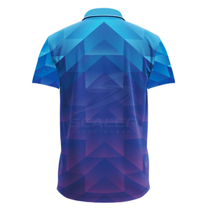 Maillot de cricket respirant 100 % polyester léger de haute qualité pour hommes adultes, grande taille, manches courtes, anti-humidité - Product Image 2