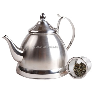 Nobili-<b>Tea</b> 1.0 Qt. Stainless Steel <b>Tea</b> Kettle <b>Tea</b> Pot Teapot Water Kettle Camp Kettle with Removable <b>Infuser</b> Basket - Product Image 3