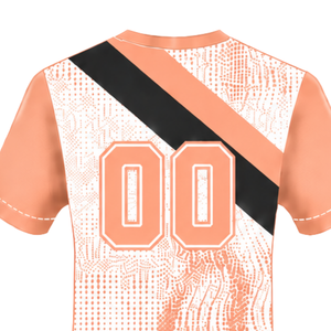 Camiseta de Rugby Blanca y Negra de Manga Corta con Cuello Redondo, Diseño Gráfico, Ropa Deportiva de Alto Rendimiento para Entrenamiento y Partidos - Product Image 4