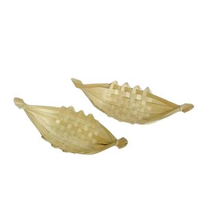 Bandeja de bambú para servir frutas en forma de barco, bandeja de bambú personalizable, gran oferta, nuevo modelo 2026, artesanía de vajilla de bambú, gran oferta - Product Image 2