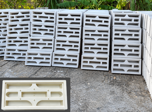 Molde de Plástico PP para Bloques de Ventilación de Hormigón de 7 Orificios, Directo de Fábrica BAVIGO - Product Image 2