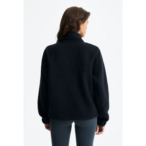 Women's Custom Printed Winter Sherpa Teddy Fleece Jacket Oversized Winter Fashion Warm Thick Wholesale Streetwear Hip Hop Brand - Product Image 4