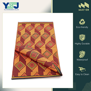 Fabricant en gros vendant des tapis d'extérieur de qualité supérieure, résistants à la corrosion, faciles à nettoyer, 100% polypropylène, tapis jacquard en plastique - Product Image 3