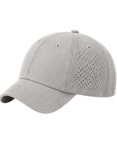 Casquette de baseball sportive respirante gris clair avec sangle réglable, légère, séchage rapide, pour course en extérieur, gym, usage décontracté, qualité supérieure - Product Image 1