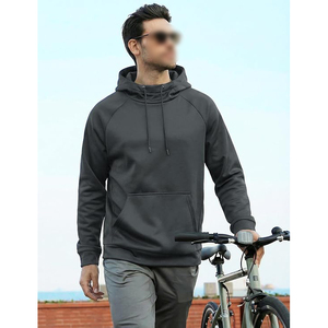 Oversized Sports Hoodie <b>Men</b> Drop Shoulder French Terry Relaxed Fit Gym Training Running Hooded <b>Sweatshirt</b> Streetwear - Product Image 4