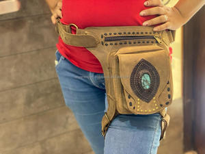 Unisexe Moto Hip Ceintures De Poche Voyage Ceintures Taille Poche Bum Sacs En Cuir Ceintures - Product Image 2