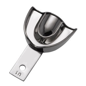 Bandeja de Impresión Dental Manual Premium Edge U5, Sólida, Talla Superior XS, Acero Inoxidable Alemán, Reutilizable, Autoclavable, Sin Perforaciones - Product Image 1