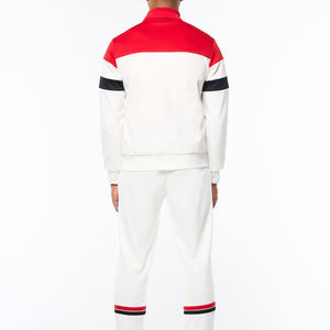 Conjunto Deportivo de Hombre con Sudadera con Cremallera Completa y Pantalones Jogger de Nailon y Poliéster, con Logotipo Personalizado, Ropa Deportiva Sólida para Exteriores - Product Image 3