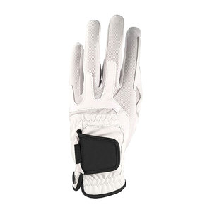 Gants de golf pour femmes personnalisés avec logo brodé, tendance du moment, couleur personnalisée, matériau PU respirant, fermeture à boucle, antidérapants, doux - Product Image 3