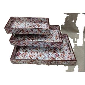 ถาดไม้พร้อมเป็นของขวัญสำหรับเทศกาลคริสต์มาส2025ถาดสำหรับตกแต่งบ้านถาดเคลือบสำหรับใช้ในชีวิตประจำวันถาดไม้ใช้ตกแต่งบ้าน - Product Image 1