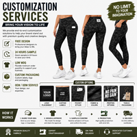 Leggings de Cintura Alta con Bolsillos y Camuflaje para Mujer, Pantalones de Yoga Transpirables de Secado Rápido, Ropa Deportiva de Compresión OEM