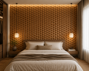 High Quality 3D Solid Wood <b>Interior</b> <b>Wall</b> <b>Panels</b> Ready Install Sound-Absorbing Waterproof Decorative Graphic Design Household - Product Image 5