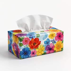 Cajas de pañuelos de papel al por mayor, alta suavidad, desechables, para suministro en supermercados y servicios de hostelería - Product Image 5