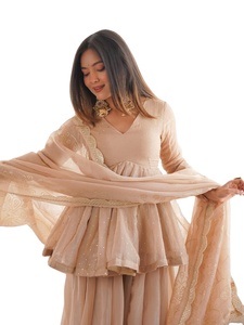 ชุดเดรสสตรีแบบมุสลิมสำหรับฤดูหนาว ลายชนเผ่า ฉลองอีด แขนพองแบบดูไบ ผ้าไหมชิโนนเนื้อหนา แห้งเร็ว เหมาะสำหรับงานเลี้ยงตอนเย็น - Product Image 2