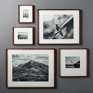 Ludaye Handmade Modern Vertical Minimalist Wood <b>4x6</b> Full Color Photo <b>Frame</b> with Customized Shape Thin Design Wall Mounting - Product Image 2