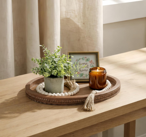 Royal Design & Look <b>Wooden</b> Serving Tray Oval Shaped <b>Table</b> <b>Top</b> Decor Food Tray for Hotels and Restaurant Serving Use at Low Price - Product Image 6